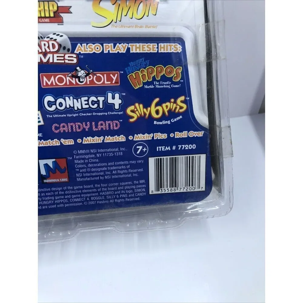 TV Board Games 3 in 1 Plug & Play Battleship, Simon & Checkers. Sealed